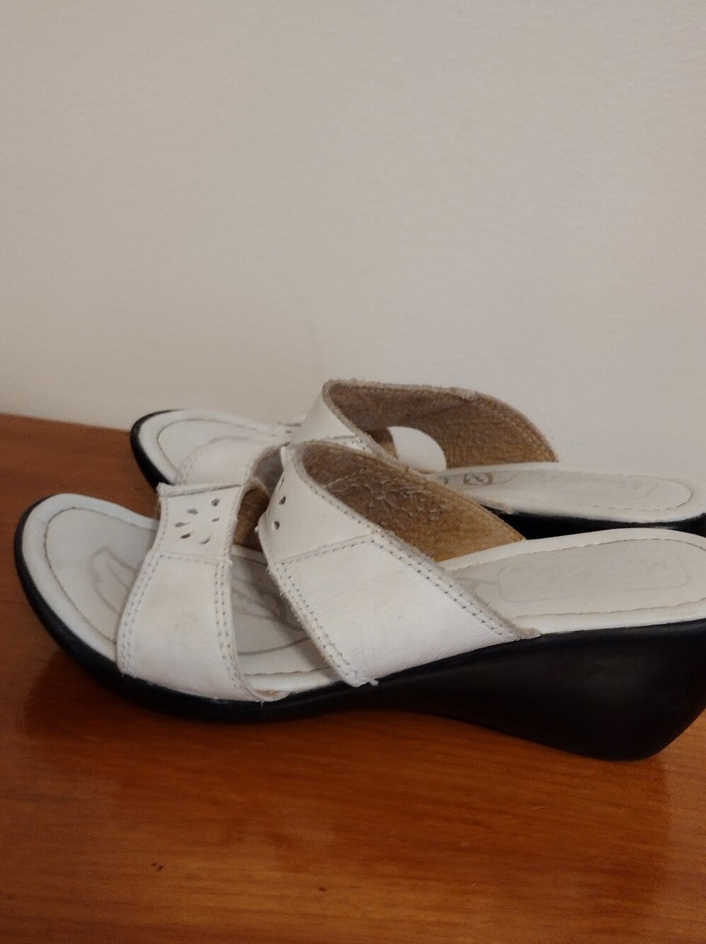 White Leather Sandals